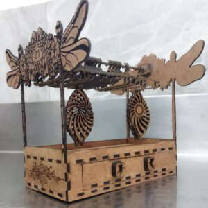 Earring stand and draw